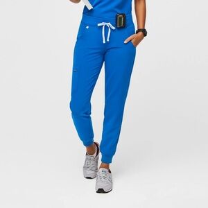 Figs Zamora Jogger Scrub Pants Royal Blue XS Petite